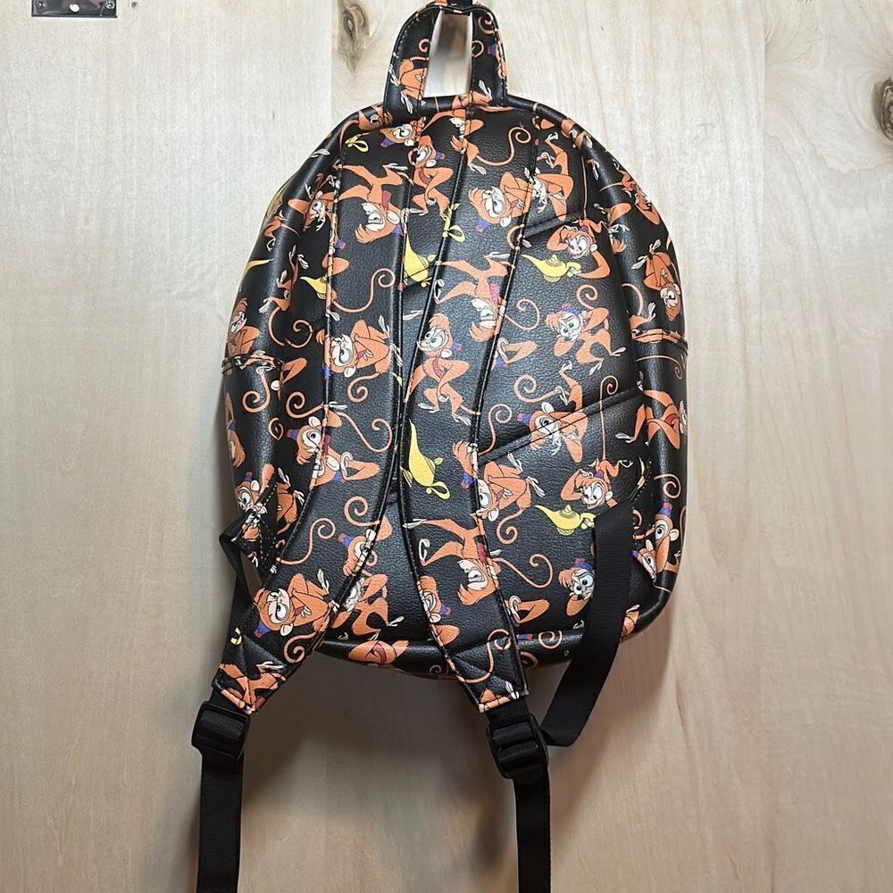 Disney Store‎ Oh My Disney Abu Monkey Aladdin Genie Lamp Backpack Faux Leather - Picture 2 of 4